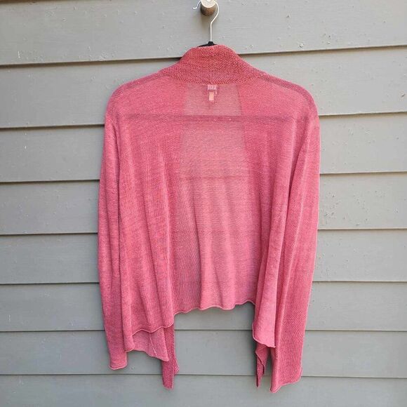 Eileen Fisher Rust  Linen Blend Cardigan Sweater size XL - Picture 5 of 16
